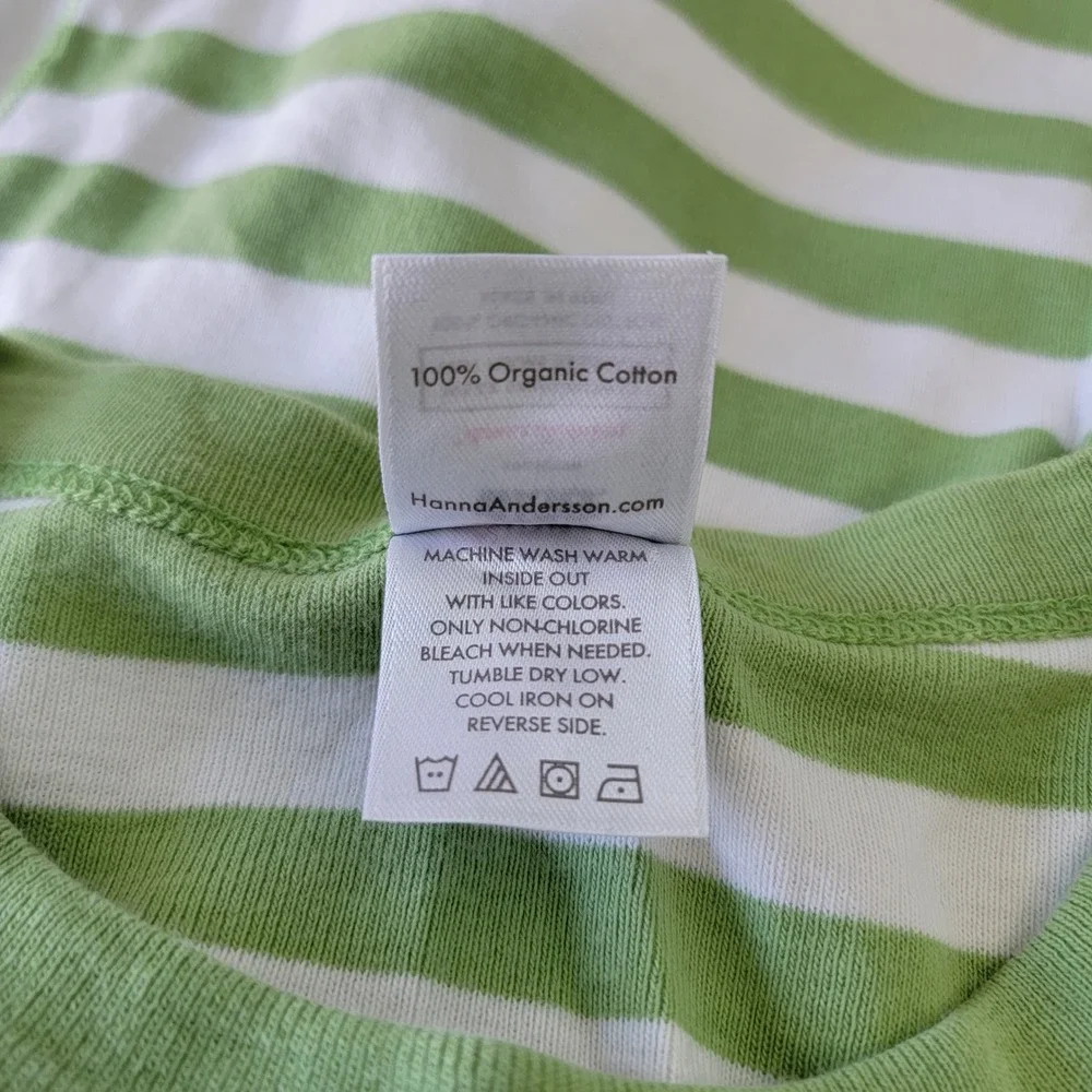 Hanna Andersson Star Wars‎ Yoda Striped Organic Cotton Kids T Shirt Size 12